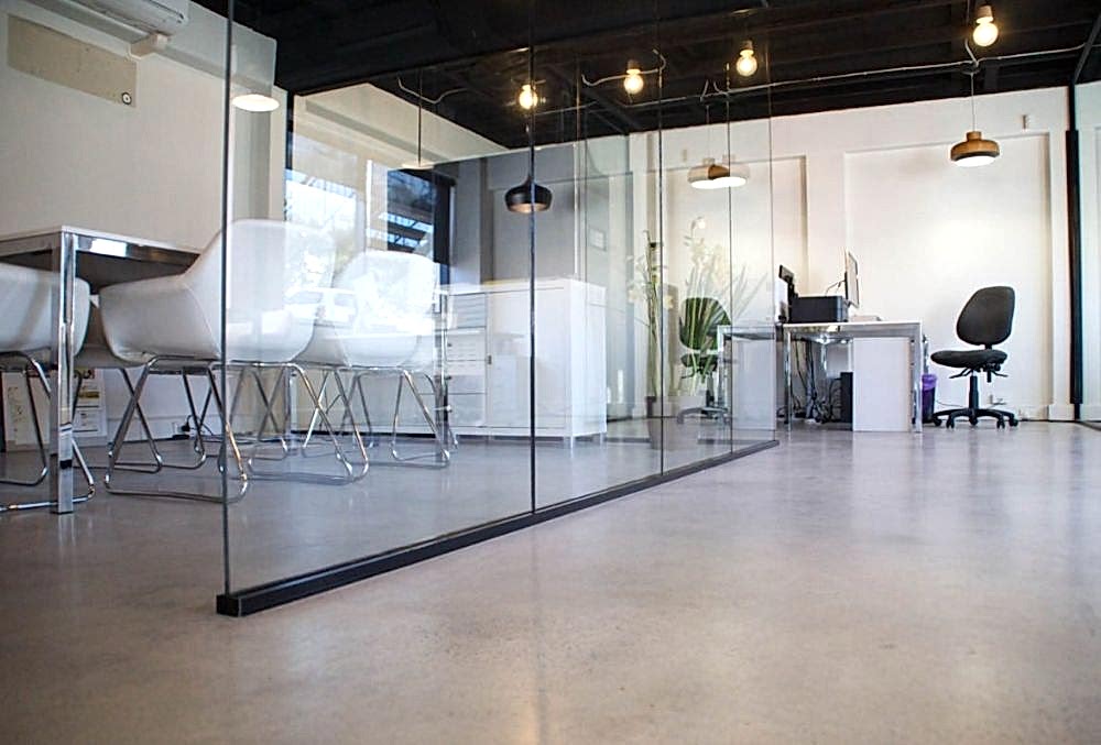 office floors d polishe concrete