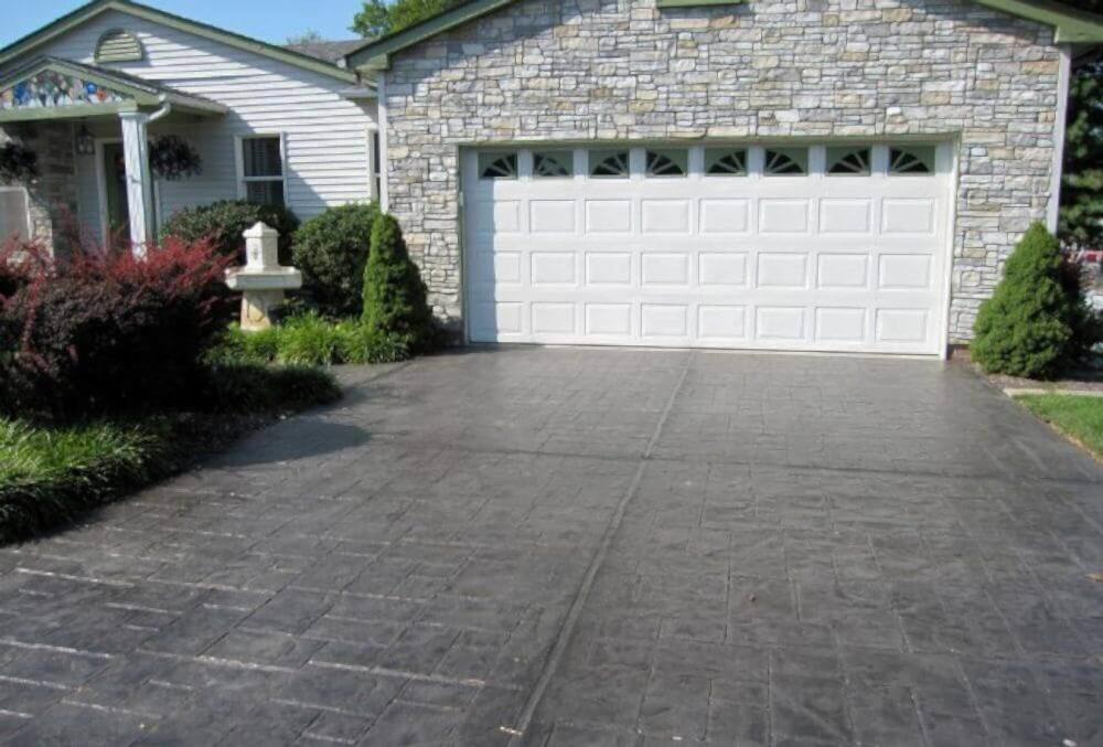 stamped concrete driveway in St. Louis