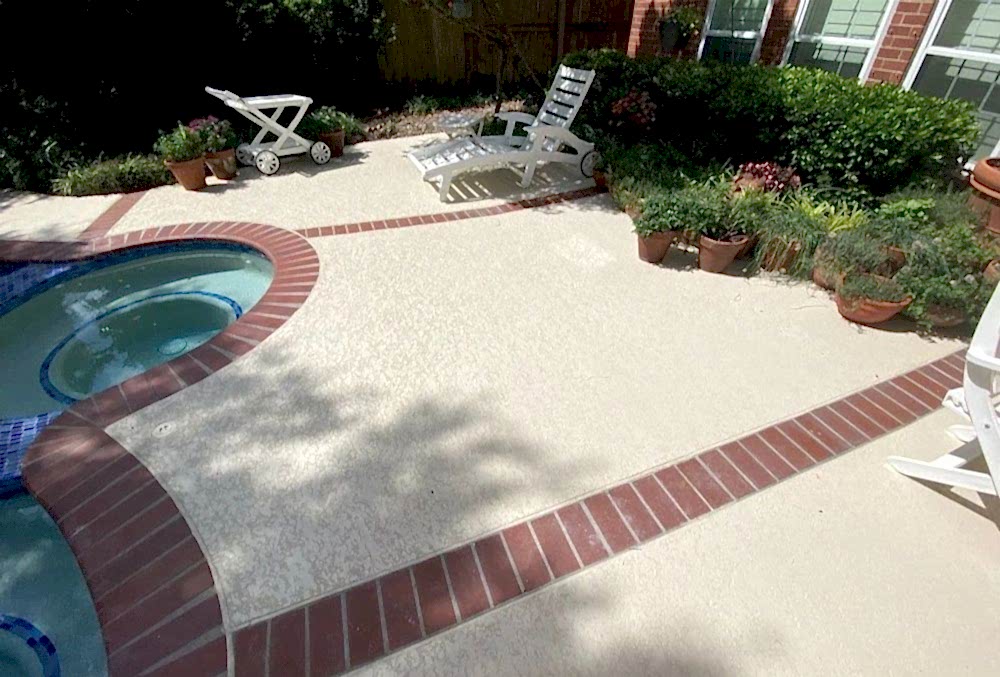 bone white sun color pool deck