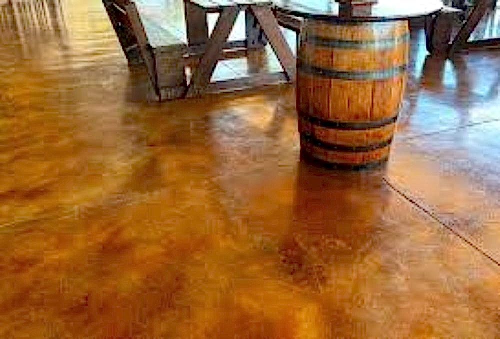 concrete staining interior floors