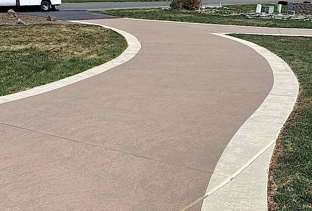 mission tan sun color walkway