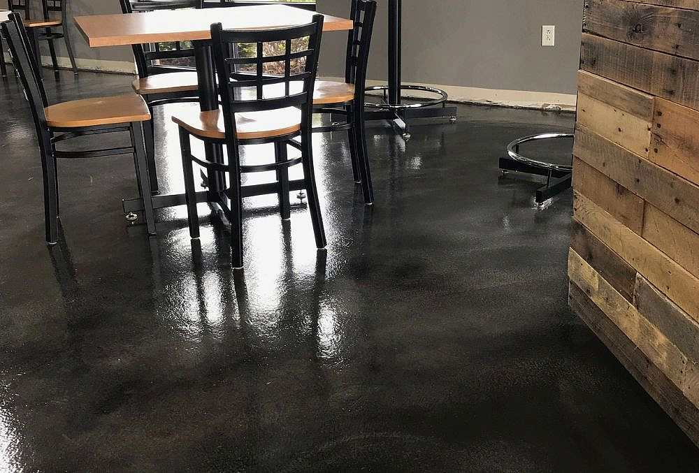 colored concrete staining