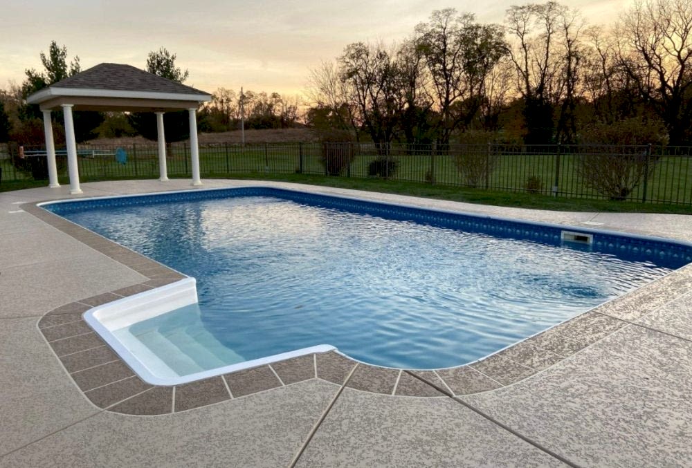 commercial pool deck