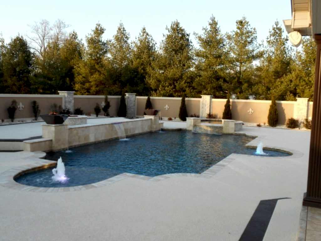 Commercial pool deck