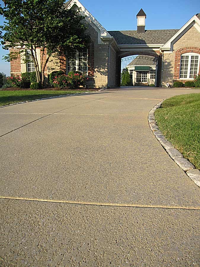 concrete driveway
