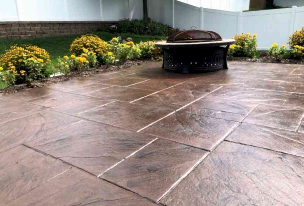 stamped concrete patio