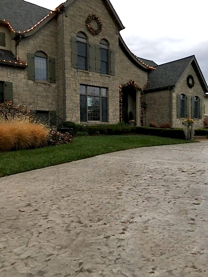concrete driveway