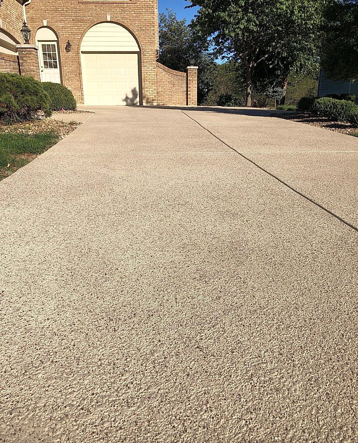 concrete driveway