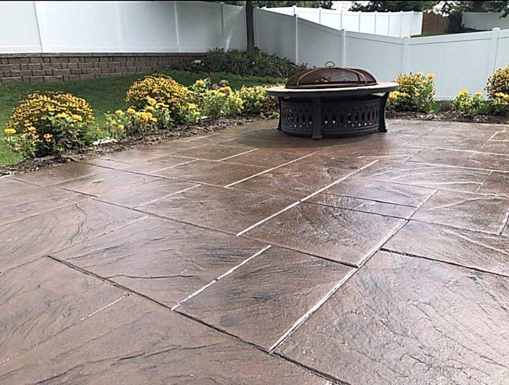 residential stamped patio