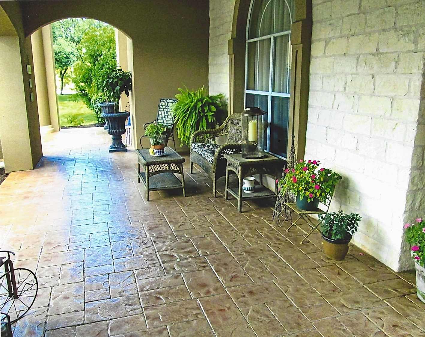 sunstamp patio