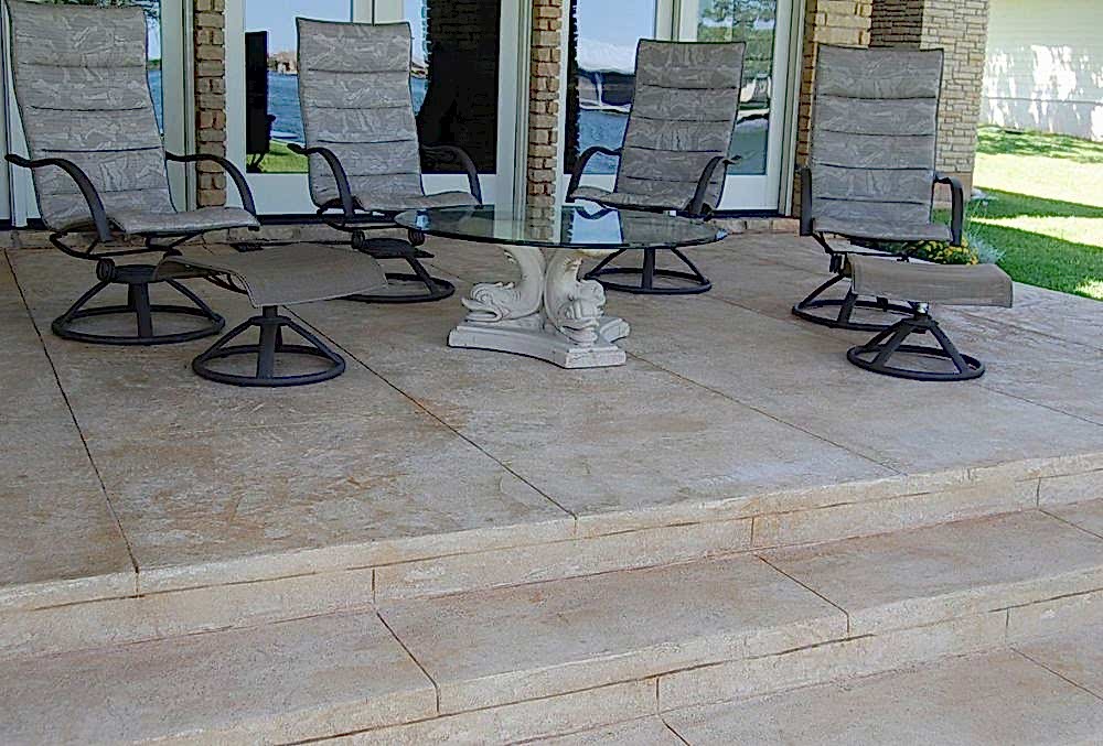 Decorative concrete Patio