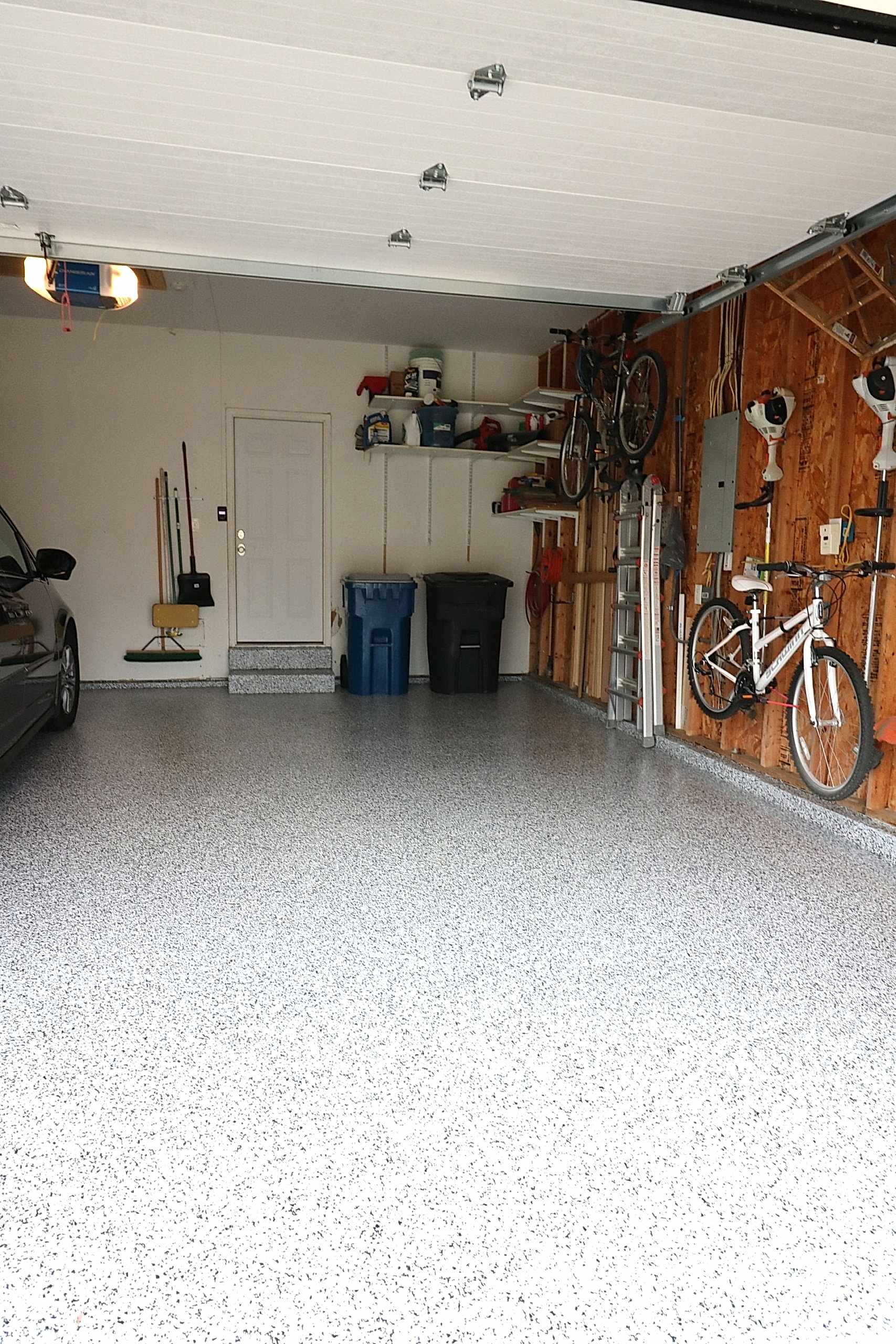After decorative concrete project
