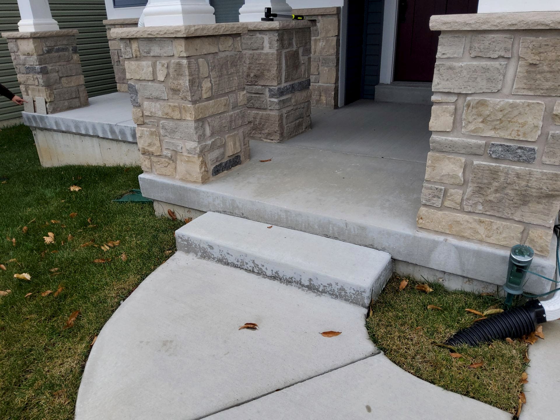 Before decorative concrete project